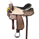 Premium Leather Western Barrel Racing Horse Saddle Tack Set Size 14  To 18 y-43