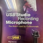 Cad Audio U37 Usb Studio Recording Microphone W  Desktop Mic Stand  Clip Usb Cbl
