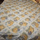 Vtg Disney Classic Winnie The Pooh Double Fitted Sheet Honey Pot Butterflies Usa