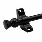 Set Of 15  Stair Carpet Rods   Pine Finial - Wrought Iron   Runners Up To 70cm