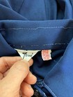 Vintage 1970s Tami Navy Blue Button-up Shirt Collared Polyester