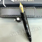 Montblanc Meisterst  ck Classique Black Rollerball Pen Silver Trim Luxury Rare
