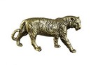 Dmtse Chinese Feng Shui Brass Stripe Tiger Decor Statue Figurines For Wisdom 