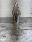Vintage Mechanical Metal Rocket Toy Bank 1957 Astro Mfg Co Berzac   Works Great