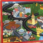 Disney Pixar Cars 2 Play Mat Rug Town Road Cars Lightning Mcqueen Mater Vtg