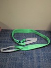  lot Of 10  Nylon Lifting Sling   Eye To Eye Sling 2  X 5  2-ply Green Grey Ends