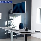Single Monitor Desk Mount  Extra Tall Fully Adjustable Stand For 1 Lcd S   