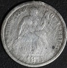 1875 Seated Liberty Dime Love Token