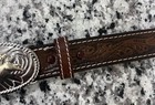 Nocona Boys Size 20 3-5 Yrs Brown Western Belt Leather