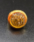 Antique Russian   Silver Gild an Carved Citrine-madera  Ring 