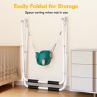 Hapfan Toddler Swing Set W  Heavy Duty Stand Baby Swing Outdoor Indoor Swing Set
