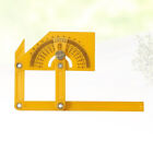 1pc Abs Multi Angle Ruler Template Tool 4 Folding Flexible Tile Measuring Ruler