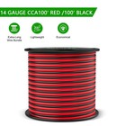 14awg Electrical Wire 100ft Red Black 2 Conductor Low Voltage Cable