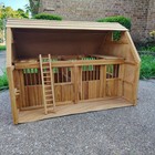 Breyer Deluxe Horsebarn Two Stall Large All Wood Vintage Retired Scale 1 9