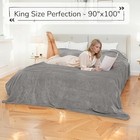 Serta Electric Blanket Fleece To Sherpa Heated Throw Blanket In Queen Twin King