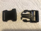 Lot Of  6  1    Black Plastic Side Release Buckle Quick Release