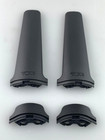 Tumi Luggage Black Plastic Bottom Skid   Bumper Replacements -  4 Pieces 