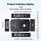 2 Port Vga Kvm Switch Manual 2 Pc To 1 Monitor Usb Keyboard Mouse