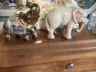 3  Antique Cast Iron Elephant    Antique Elephant  Trinket Box   Small Elephant