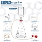 Lab Filtering Funnels Lab Vacuum Filtration Kit 1l Filter Bottle 250ml Funnel Us