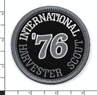 1976 International Harvester Scout Embroidered Patch Black dark Gray Iron sew-on