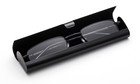 Travel Compact Reading Glasses Readers Black Slim Design With Aluminum Case New