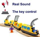 Battery Operated Locomotive Train Set For Wooden Train Tracks Magnetic Connec   