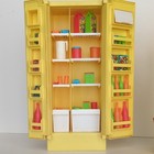Vtg 1978 Barbie Dream House Refrigerator   Oven W  Accessories - Yellow Orange