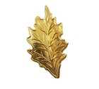 100 Pcs Gold Metal Small Leaf Cut-outs Leaves Dimensional Craft Jewelry Vintage