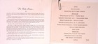 The Kent House Hotel Quebec Montmorency Falls Restaurant Menu Vintage