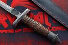Vintage Case V-42 Dagger Us Special Forces Wwii Dagger Knife With Leather Sheath