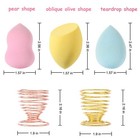 Abgream 24pcs Makeup Sponge Blender Set - 21 Pcs Latex-free Vegan Sponges 3 Pcs