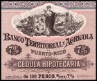 1895 San Juan  Puerto Rico  Banco Territorial Y Agricola De Puerto-rico