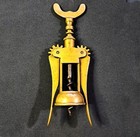 Vtg Italian Solid Brass Corkscrew Wine Bottle Opener Italy From Asmara Market