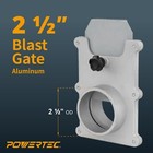 Powertec 2-1 2 Inch Aluminum Blast Gate For Vacuum dust Collector  70134 
