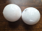 2x Large 6  Styrofoam Craft Ball By Floracraft Lightweight   Durable White Foam 