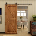 4ft   20ft Sliding Barn Door Hardware Track Kit For Single double Vintage Roller