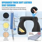 U-shaped Raised Toilet Seat With Handles  Cozy Padded Elevated Toilet Seat Riser