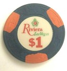 -vintage Nevada-  riviera    1 Chip Las Vegas -1971