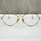 Vtg B l Ray-ban Aviator Sunglasses Gold 58-14 W  Cable Temples Frames Only Usa