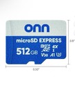 Onn 512 Gb Microsd Express Card For Nintendo Switch 2 In Hand - Ships Asap