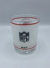 Vintage Mobil Phoenix Arizona Cardinals Frosted Glass Whisky Nfl Promo Barware