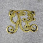 Vintage Polished Brass Virginia Metalcrafters Williamsburg King George Trivet