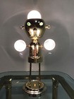 Vintage Robot Light Lamp Mid Century Modern Torino Space Ufo Atomic Metal Saucer