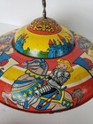 Vintage Large Ohio Art Tin Lithograph Top Toy Knights A3 - 140 Crest
