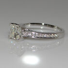 Fashion Princess Cut 1ct Engagement Cz 925 Silver Women Wedding Band Ring Sz4-9