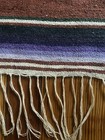 Antique Beautiful Mexican Saltillo Serape Blanket  Rug Southwestern  Xl
