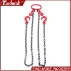 Findmall 3 8 Inch X 6 Ft 11000lbs Chain Sling Double Legs G80 With Grab Hooks