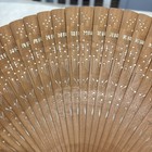 Antique Chinese Ladies Fan Carved Sandalwood Kung Brothers 1940-1948