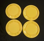 4 Piece Melamine Yellow Dinner Unbreakable Picnic Reusable Plates  Outdoor 10 25